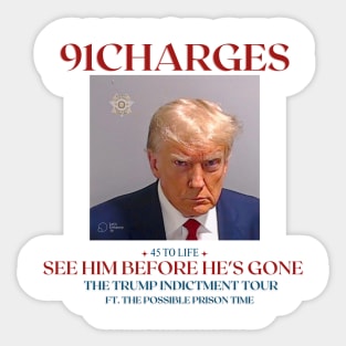 Mug shot Trump "45 to Life" Sticker